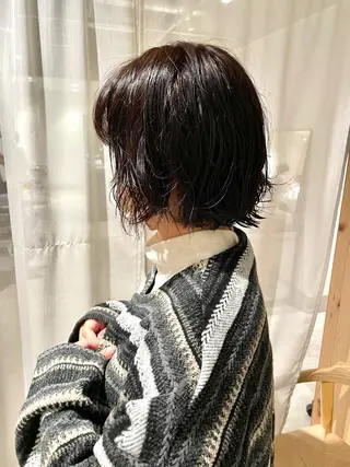 ミディアム パーマ 吉田一輝 外国人パーマのヘアスタイル