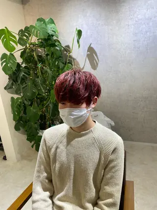 メンズ 縮毛矯正とレイヤー カット/杉村凜汰郎のヘアスタイル