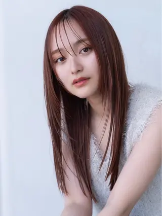 ミディアム カラー ✨髪質改善 縮毛矯正 艶髪 立川 コウキ✨のヘアスタイル