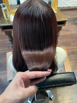 セミロング カラー Michel by chainon ミッシェルバイシェノン所属・美髪職人/傷ませない カラー/橋本拓弥のヘアスタイル