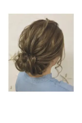 セミロング ヘアアレンジ kamata melanieのヘアスタイル