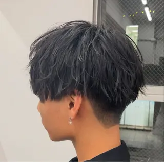 メンズ ニュアンス/フェザー /ウルフ/伶馬のヘアスタイル