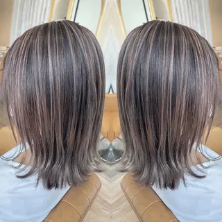 ミディアム カラー 河合秀明/ショート /ボブ/レイヤーのヘアスタイル