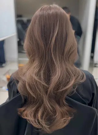 ロング カラー sunc所属・梅田l大人韓国ヘア レイヤー×艶カラーのヘアスタイル