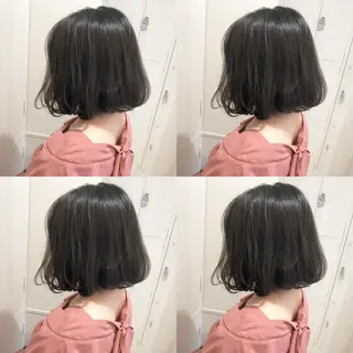 カラー ショート/ボブ/ 白髪ぼかし/しんやのヘアスタイル