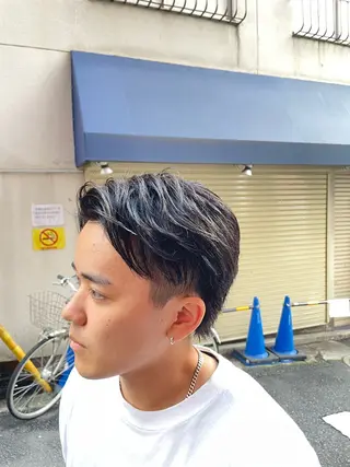 メンズ KAZUKI新宿 カット　パーマのヘアスタイル