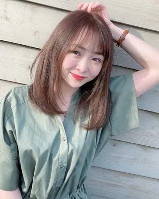 ミディアム ボブ・韓国レイヤー・ くびれボブ・内藤康太のヘアスタイル