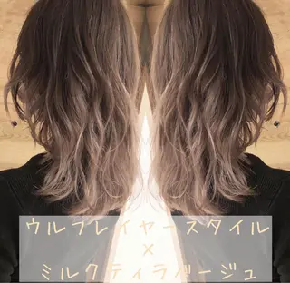 ミディアム テトネ タカシのヘアスタイル