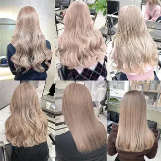 カラー Kvell&Co.所属・ハイトーン カラーのヘアスタイル