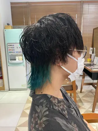 ショート カラー パーマ ヘアアレンジ メンズ メンズパーマの巨匠 鈴木純のヘアスタイル