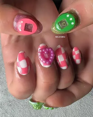 ネイル 3dパーツ/流行り 👧shushu❤️のネイルデザイン