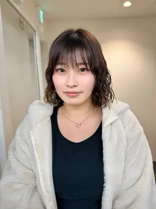 ミディアム パーマ miwa/ボブパーマ /モードボブのヘアスタイル