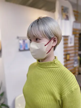 ショート カラー ノグチ ユウキ/ボブのヘアスタイル