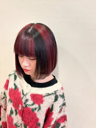 ミディアム カラー 【PDfino大通】 サクラ.のヘアスタイル