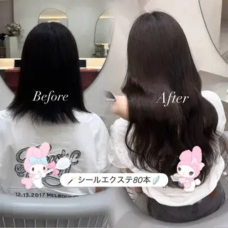 ロング yurina🩰新宿 艶カラー・アレンジのヘアスタイル