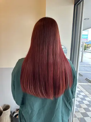 ロング カラー 三浦 彩那のヘアスタイル