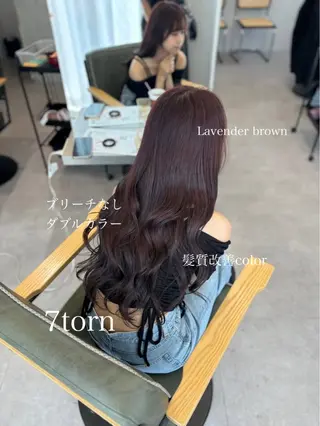 ロング カラー aoi/暖色カラー/ プツッとボブ🎀のヘアスタイル