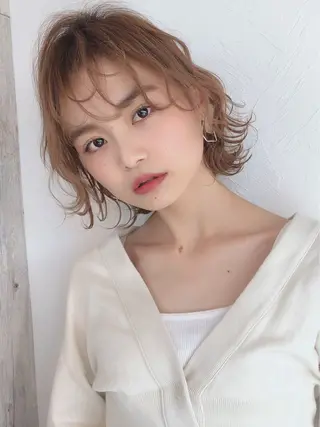 ミディアム 【Rowel】 大野　虹歩のヘアスタイル