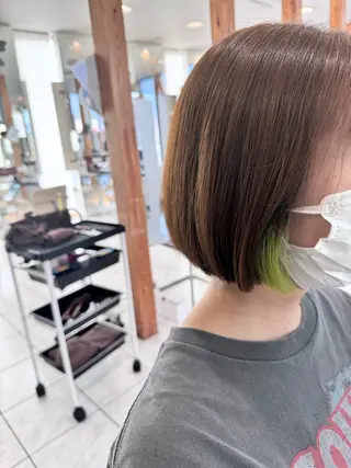 ミディアム カラー 山下竣介 ヘアカラー専門美容師のヘアスタイル