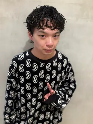 ショート パーマ メンズ 優作 〜圧倒的信頼〜のヘアスタイル