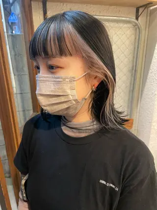 ミディアム カラー SALOWIN下北沢所属・hazuki 🌝のヘアスタイル