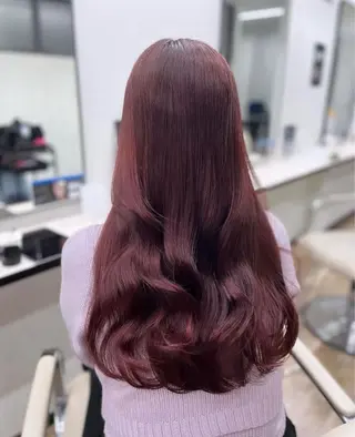 ロング カラー ヘアアレンジ 髪質改善/ TECHIのヘアスタイル