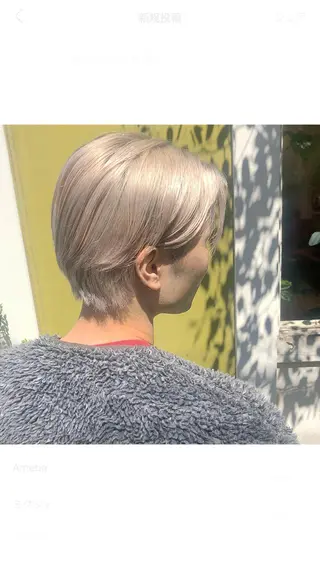 ショート カラー メンズ SNSで大バズり‼️ 欧米風ヘア大ヒット中のヘアスタイル