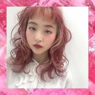 セミロング カラー eN°byyoureshair所属・🎀トップスタイリ スト湯川響🎀のヘアスタイル