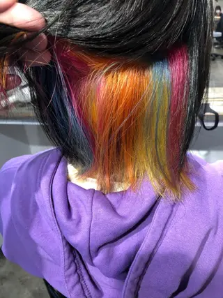 ショート カラー ハイトーン/レイヤー /ケアブリーチ石川治のヘアスタイル