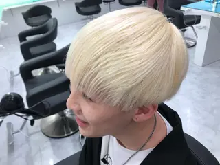カラー メンズ BABY 艶髪暗髪ヘア💖達人のヘアスタイル