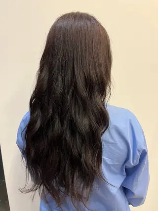 ロング カラー 杉田 実来のヘアスタイル