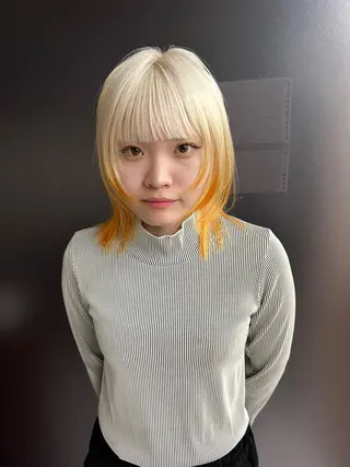 ミディアム カラー レイヤー専門家 ダブルカラー修のヘアスタイル