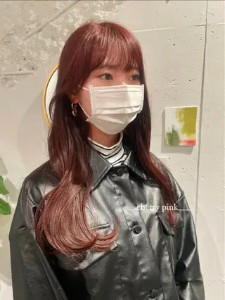 ロング カラー ウルフ/似合わせ レイヤー/RIHOのヘアスタイル