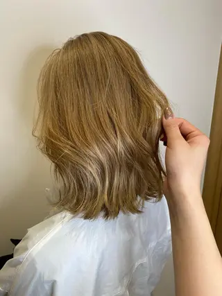 ミディアム 透明感カラー 天羅のヘアスタイル