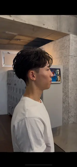 ショート パーマ メンズ fifth札幌 堀内新史のヘアスタイル