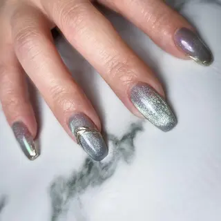 ロング ネイル &.nail/ ニュアンス/持込み可のネイルデザイン