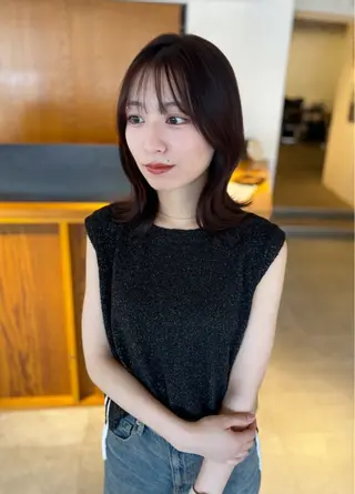 ミディアム 女性専用サロン iiro所属・【レイヤー/似合わせ 】Hina🎀のヘアスタイル