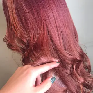 セミロング カラー ヘアアレンジ knock【ノック】所属・烏丸韓国ヘア🇰🇷 ayaka🎀のヘアスタイル