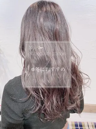 セミロング カラー 新宿/韓国風レイヤー 髪質改善/渋谷直樹のヘアスタイル