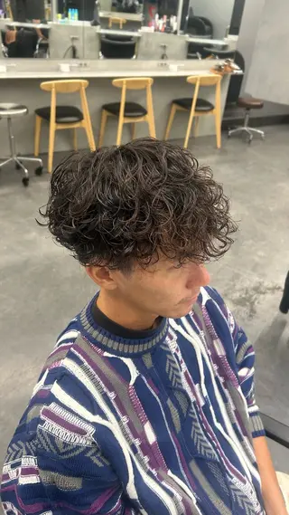 パーマ メンズ 藤平海音/fifth PARKのヘアスタイル