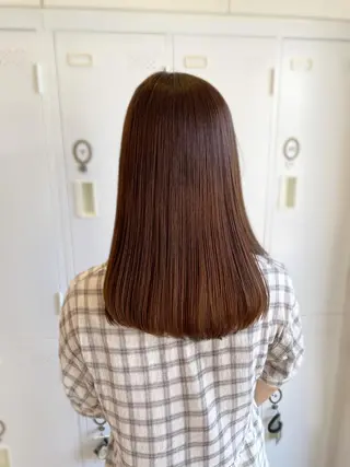 セミロング カラー 大阪長居🌱野見山 卓也のヘアスタイル