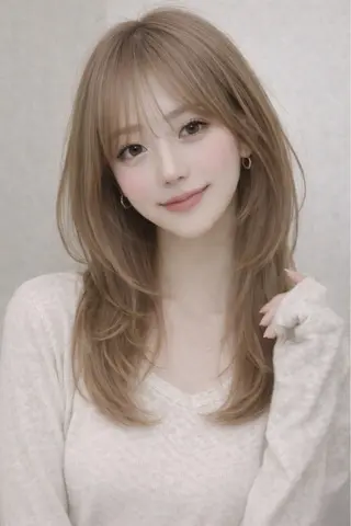 ミディアム カラー ヘアアレンジ ブラウン♦️ ワインレッドけんごのヘアスタイル