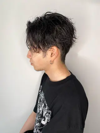 ショート パーマ メンズ WEG所属・韓国レイヤー/艶髪 WATSUKIのヘアスタイル