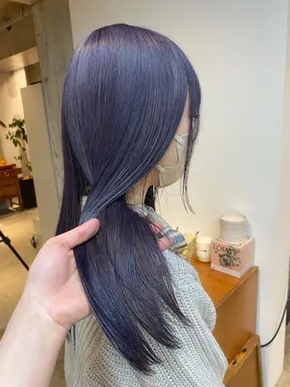 ロング カラー 飯田 みづきのヘアスタイル