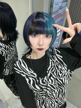 ショート 🐺立川のウルフ屋 さん🐺おかみ🐺のヘアスタイル