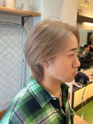 ショート カラー メンズ うるツヤハイトーン✨ /西川郁巳のヘアスタイル