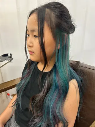 ロング カラー 天神カラーモデル募集 nanaのヘアスタイル