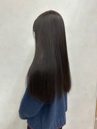 ロング rio￤ブラウン￤暗 髪￤縮毛矯正🌙のヘアスタイル