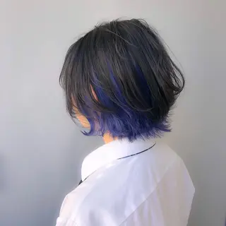 セミロング カラー パーマ ヘアアレンジ メンズ キッズ ネイル マツエク・マツパ 🦋ハイトーンボブ ショート🦋トシキのヘアスタイル
