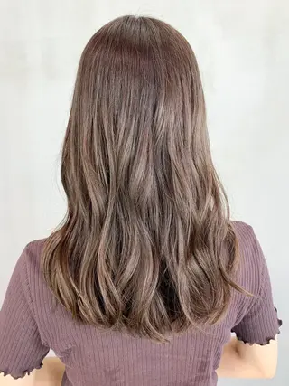 セミロング カラー パーマ ヘアアレンジ ITbyALBUM 藤沢店のヘアスタイル